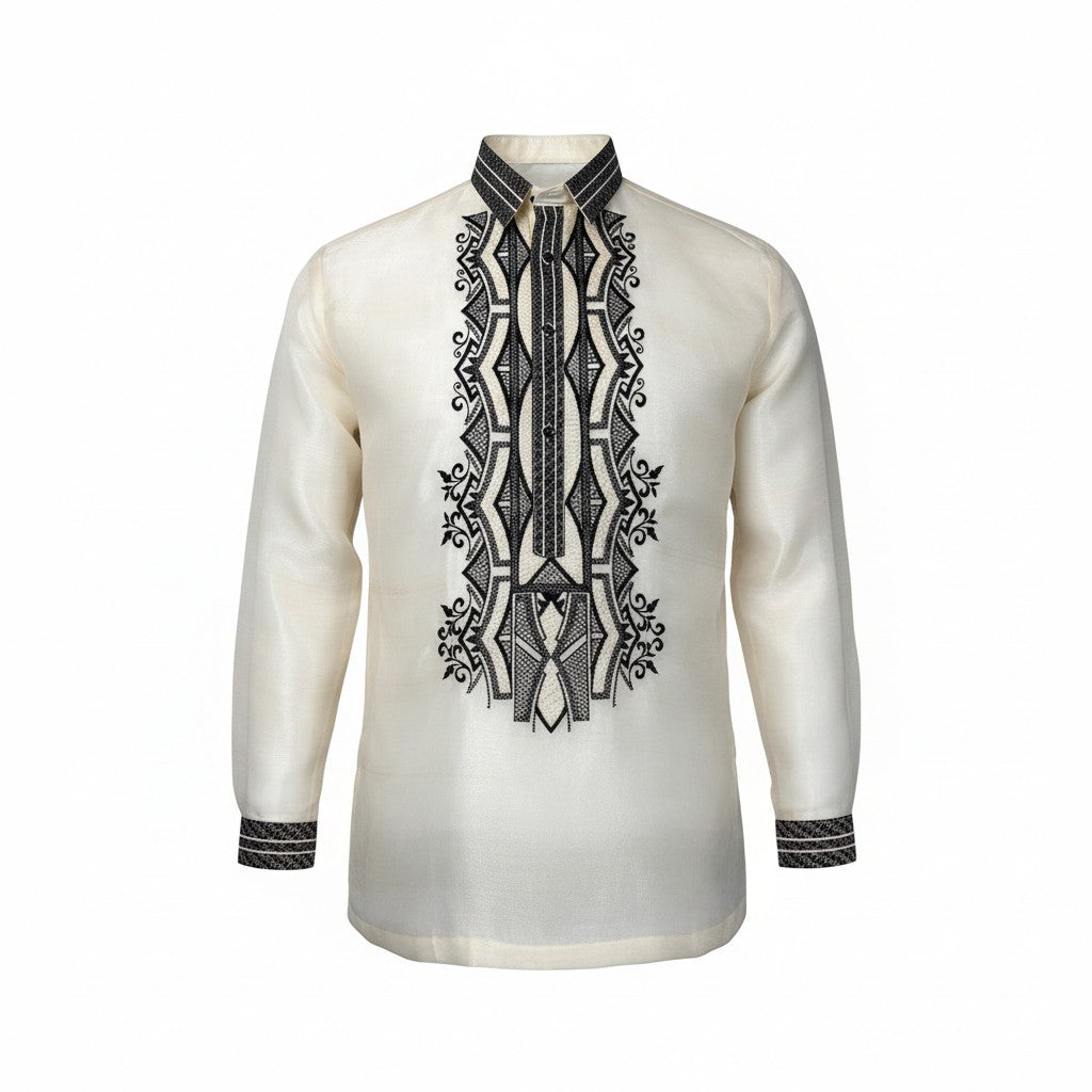 Isko Barong Tagalog Pinya Organza