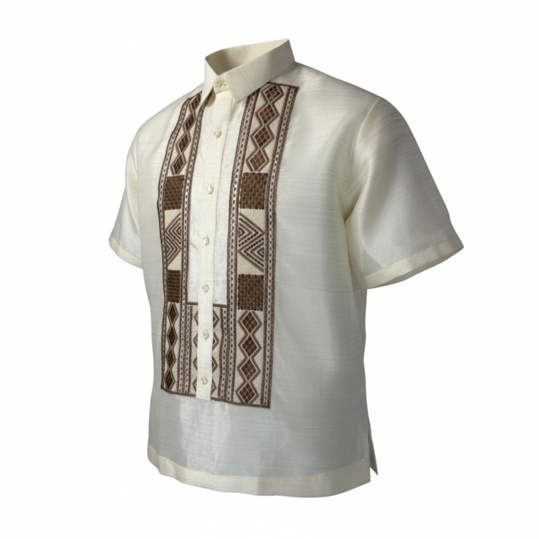 Sim-ple Polo Barong Pinya Jusilyn Fabric