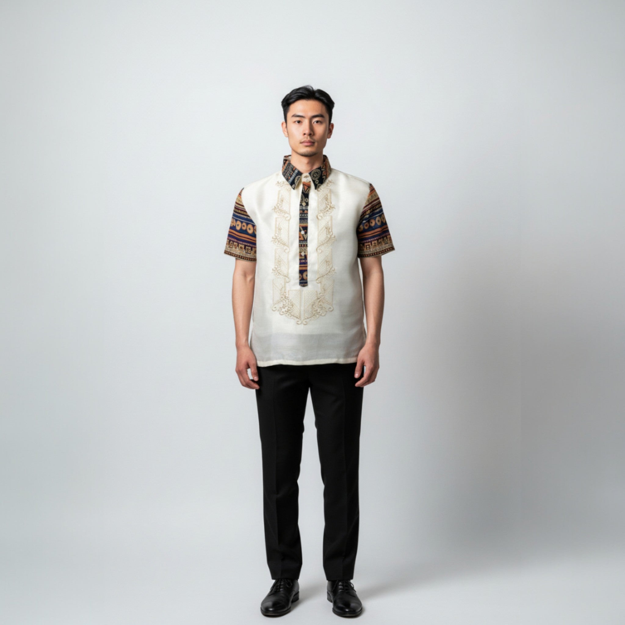 Datu Polo Barong Pinya Jusilyn Fabric