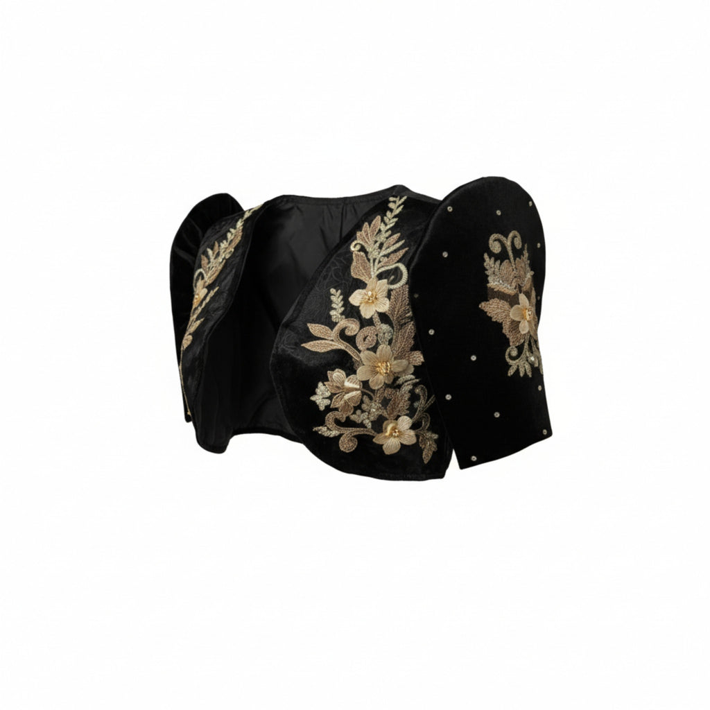 Bolera Filipiniana Black Design 1