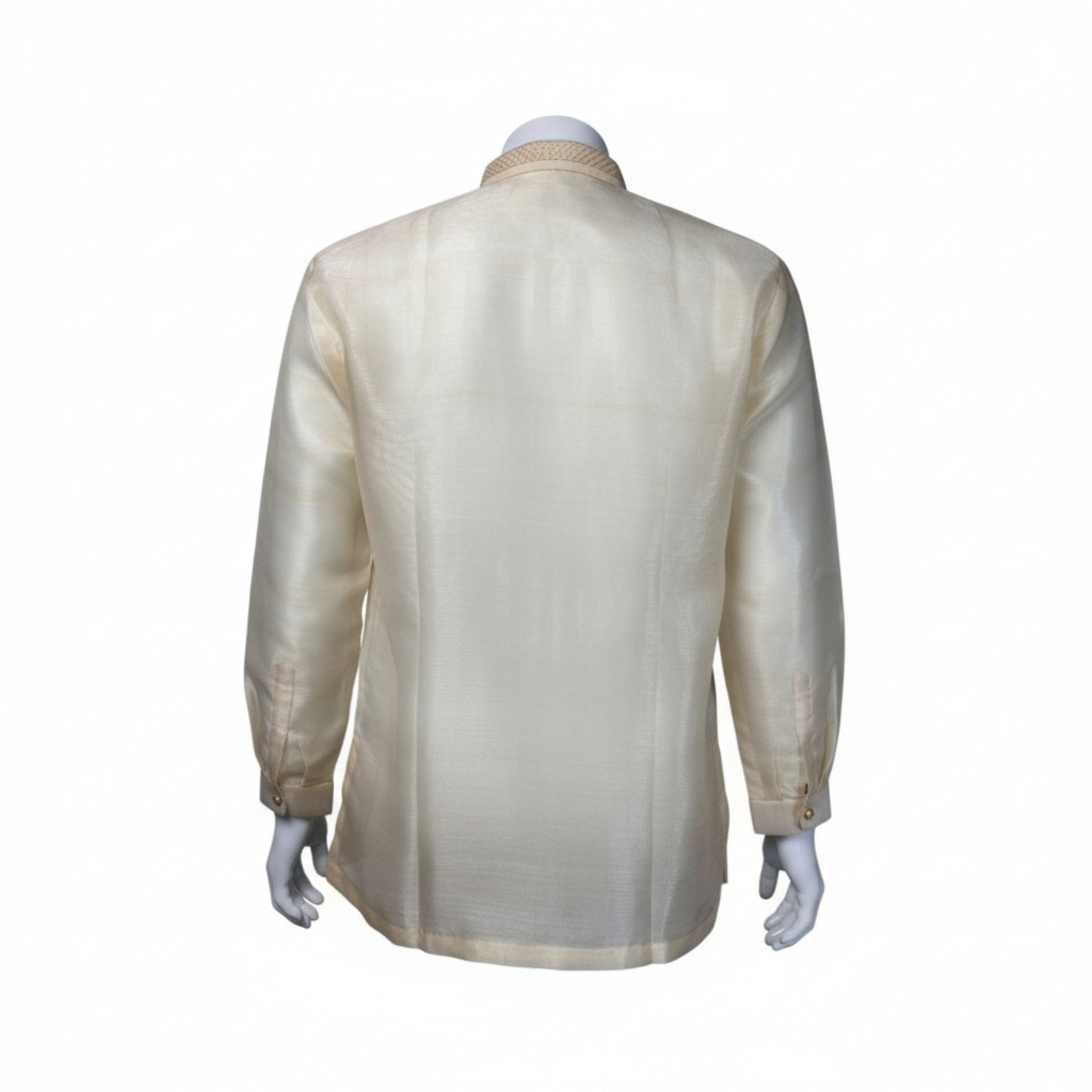Jacinto Barong Tagalog Pinya Organza Double Collar