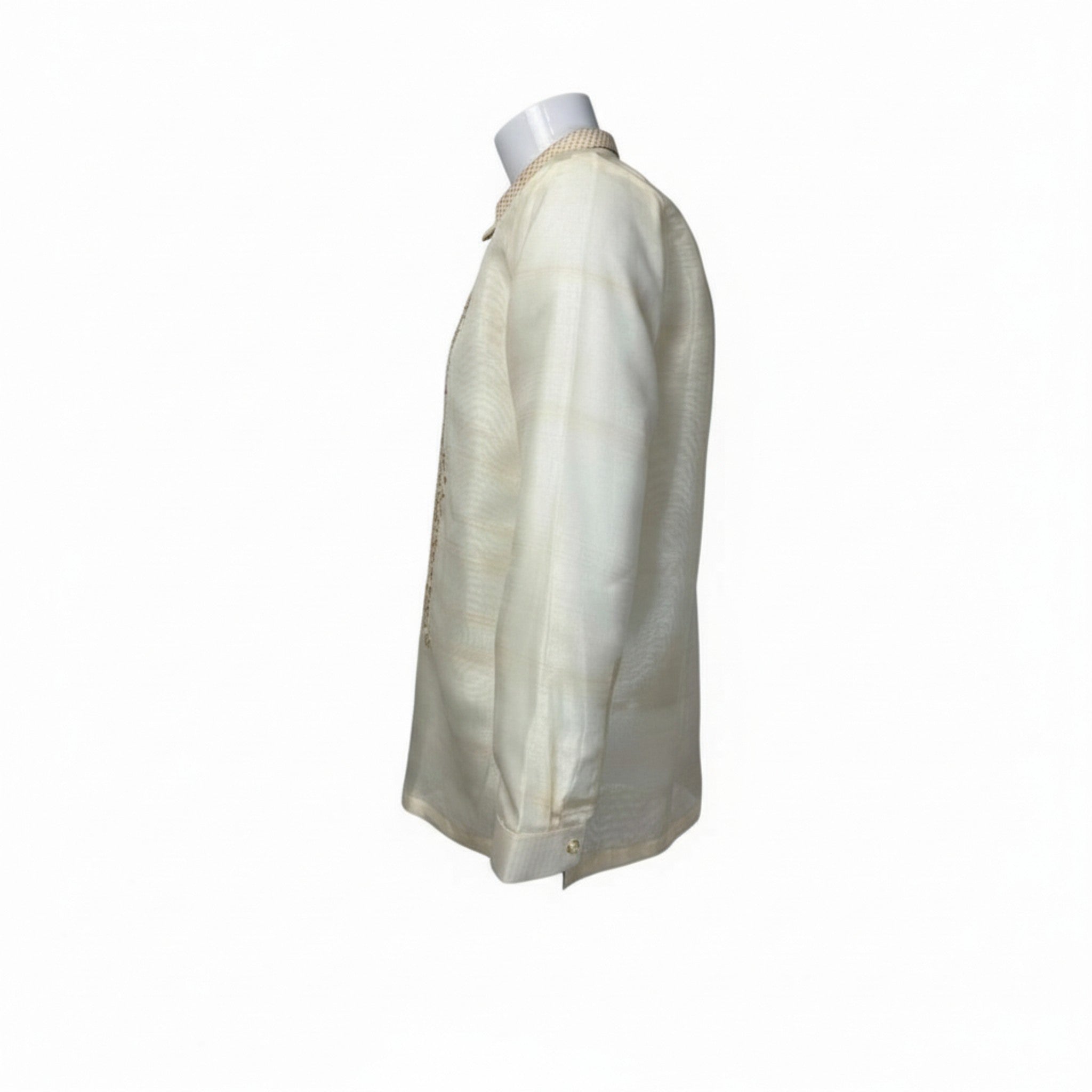 Jacinto Barong Tagalog Pinya Organza Double Collar