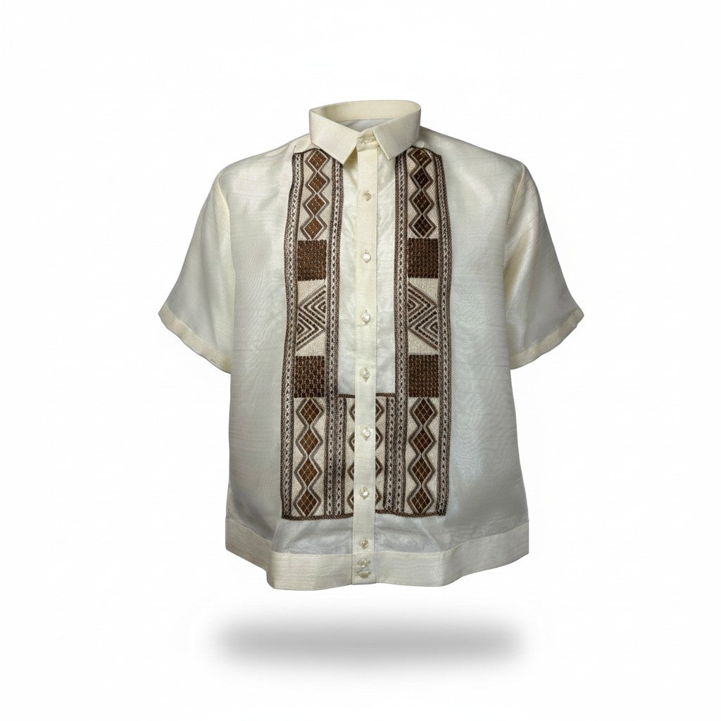 Sim-ple Polo Barong Pinya Jusilyn Fabric