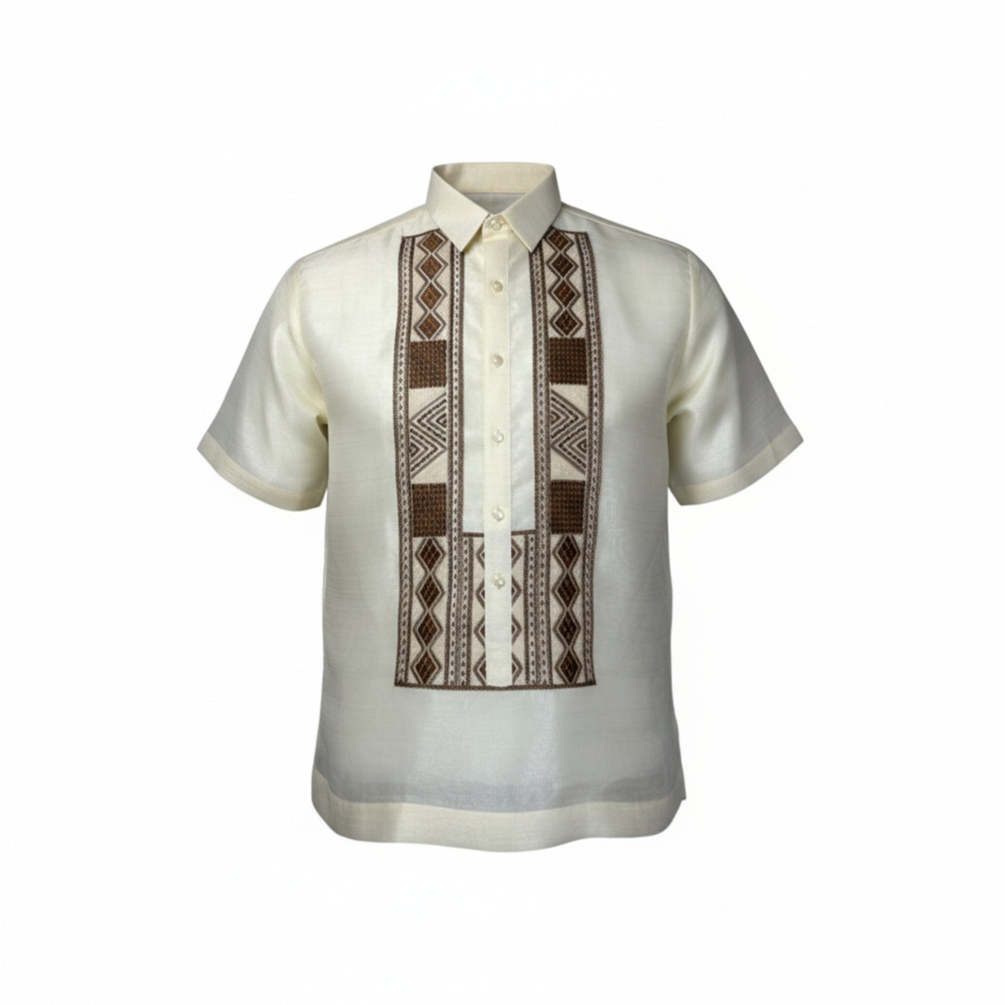 Sim-ple Polo Barong Pinya Jusilyn Fabric