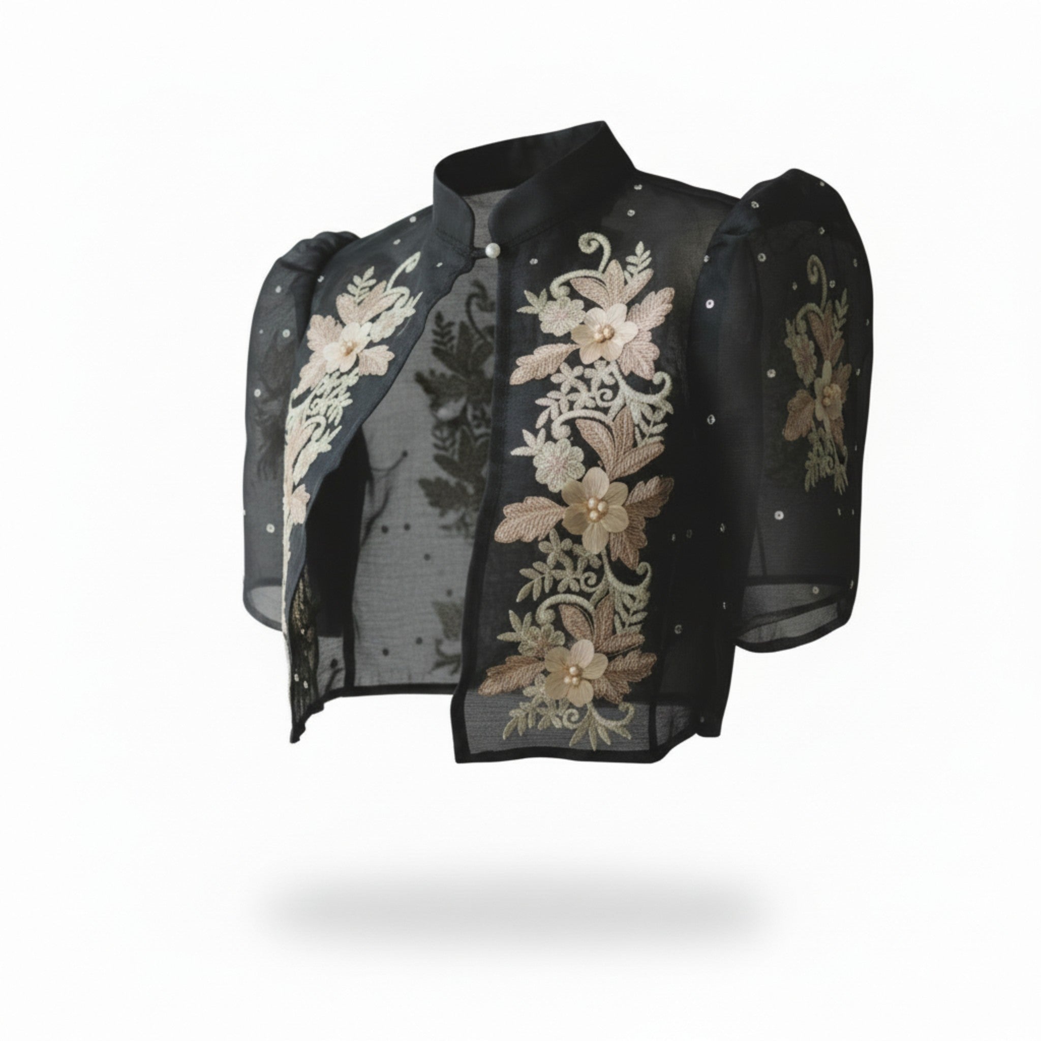 Bolera Filipiniana Black Design 2